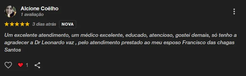 Avaliação Google
