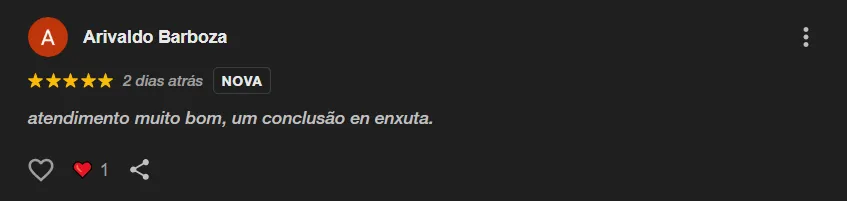 Avaliação Google